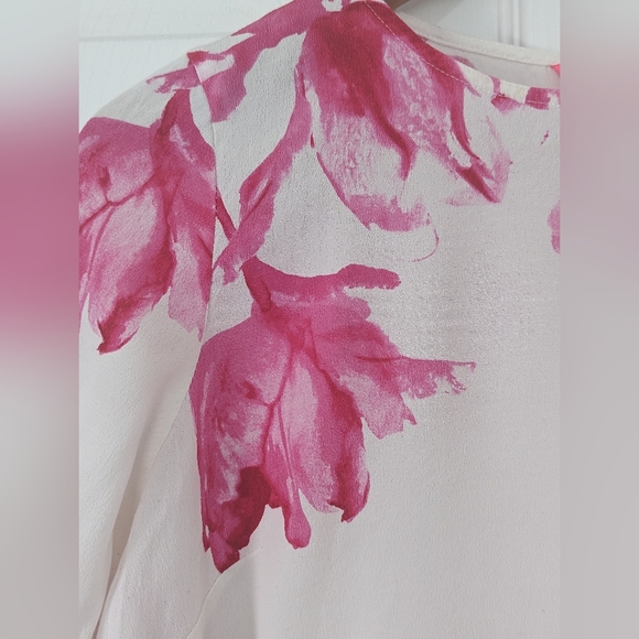 Joules white and pink blouse size 10 - Picture 4 of 8